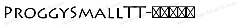 ProggySmallTT字体转换