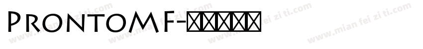 ProntoMF字体转换