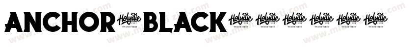 Anchor-Black字体转换