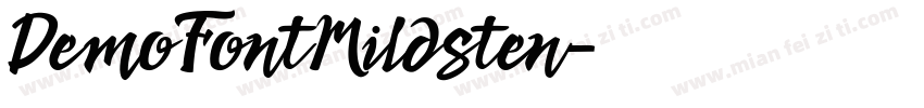 DemoFontMildsten字体转换