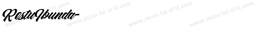 RestuIbunda字体转换