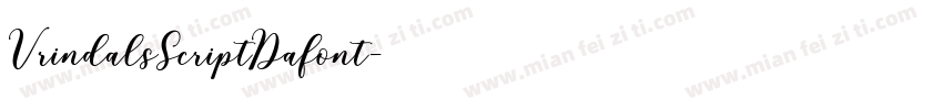 VrindalsScriptDafont字体转换