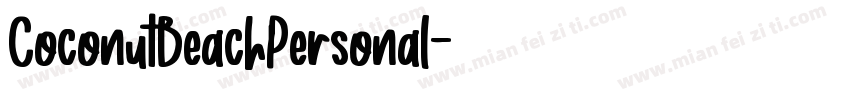 CoconutBeachPersonal字体转换