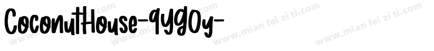 CoconutHouse-9YG0y字体转换