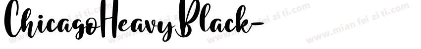 ChicagoHeavyBlack字体转换