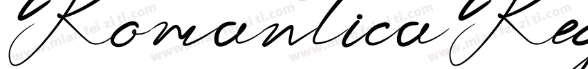 RomanticaRegular字体转换