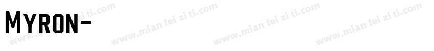 Myron字体转换