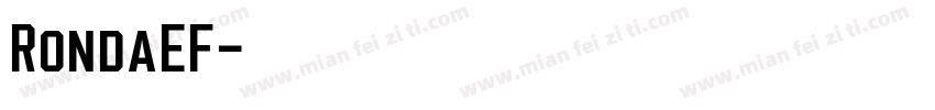 RondaEF字体转换
