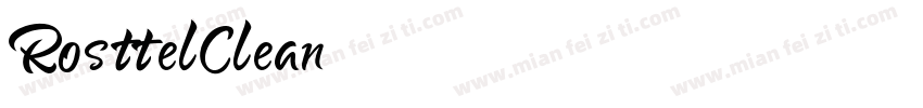 RosttelClean字体转换