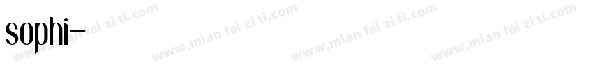 sophi字体转换