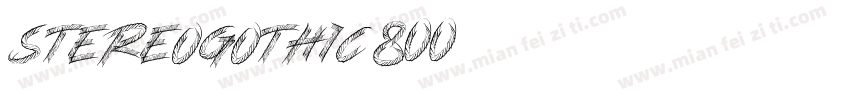 StereoGothic-800字体转换