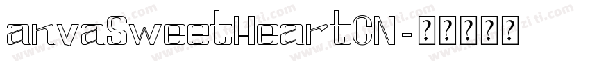 anvaSweetHeartCN字体转换