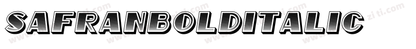 SafranBoldItalic字体转换