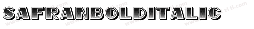 SafranBoldItalic字体转换