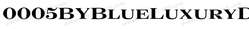 0005BYBlueLuxuryDiamond字体转换