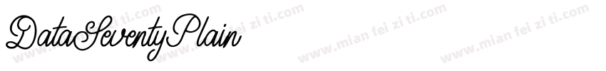 DataSeventyPlain字体转换