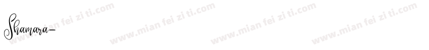 Shamara字体转换