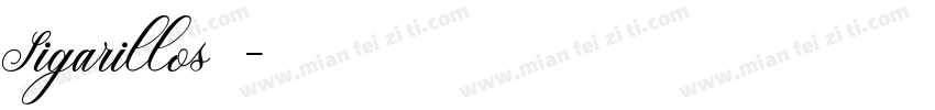 Sigarillos手写圆体字体转换