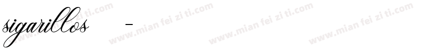 sigarillos意大利手写圆体英文字体转换