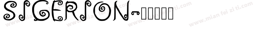 SIGERION字体转换