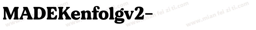 MADEKenfolgv2字体转换