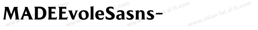 MADEEvoleSasns字体转换