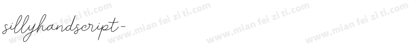 sillyhandscript字体转换