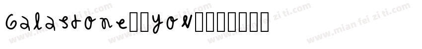 Galastone-9YoV2字体转换