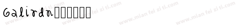 Galirdn字体转换