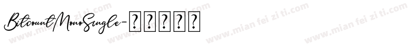 BitcountMonoSingle字体转换