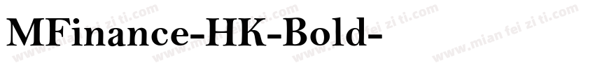 MFinance-HK-Bold字体转换