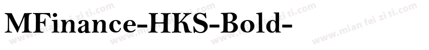 MFinance-HKS-Bold字体转换