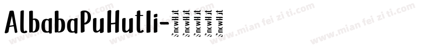 AlbabaPuHutIi字体转换