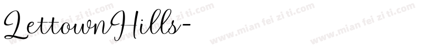 LettownHills字体转换