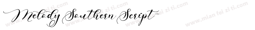 MelodySouthernScript字体转换