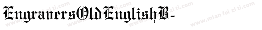 EngraversOldEnglishB字体转换