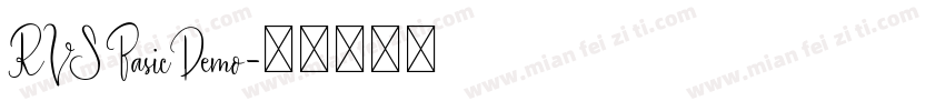 RVSBasicDemo字体转换