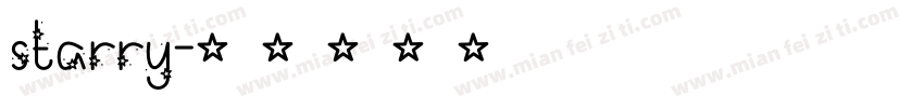 starry字体转换