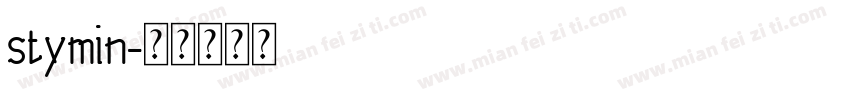 stymin字体转换