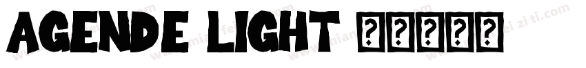 AGENDE-LIGHT字体转换