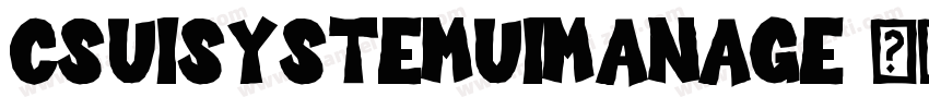 CSUISystemUIManage字体转换