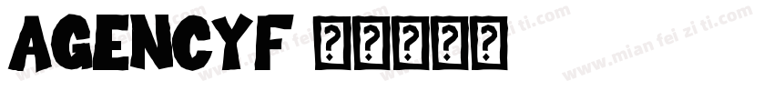 agencyf字体转换