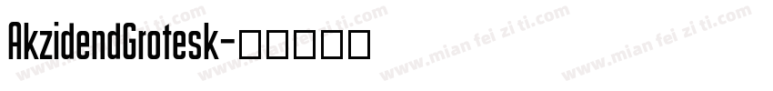 AkzidendGrotesk字体转换