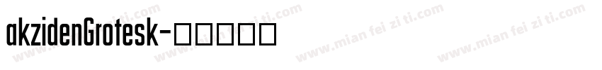 akzidenGrotesk字体转换