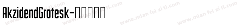 AkzidendGrotesk字体转换