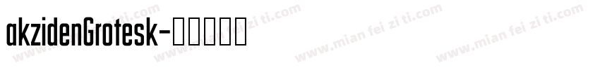 akzidenGrotesk字体转换