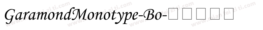 GaramondMonotype-Bo字体转换