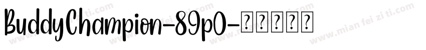 BuddyChampion-89p0字体转换
