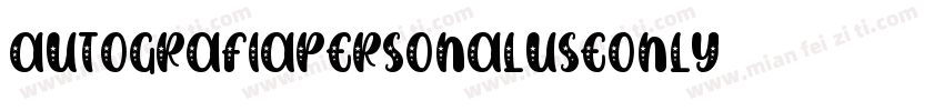 AutografiaPERSONALUSEONLY字体转换