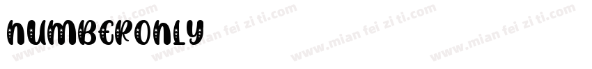 numberonly字体转换